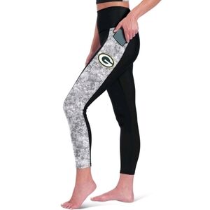 Green Bay Packers Womens Leggings Size Small Certo High Waist Two Pocket New